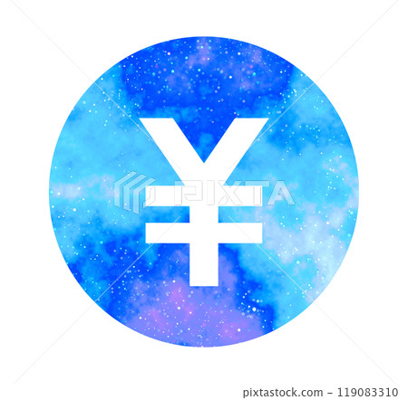 Marble starry sky | Simple circle mark 119083310