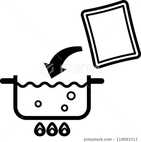 將袋子放入鍋中沸水中，熱水浴 119083311