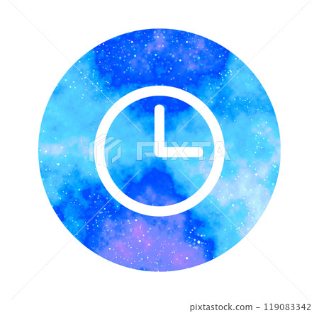 Marble starry sky | Clock icon Marble starry sky | Clock icon 119083342