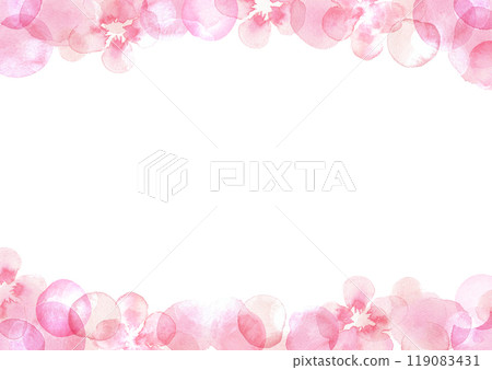 Pale pink watercolor texture frame Pale pink watercolor texture frame 119083431