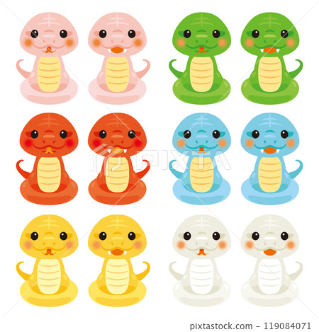 Colorful snake set 2 Colorful snake set 2 119084071