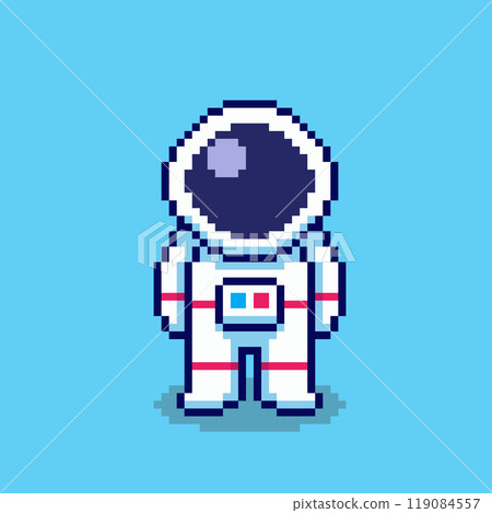 Pixel art Astronaut game asset design 119084557