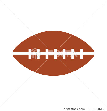 American football icon logo design template isolated illustration 119084662