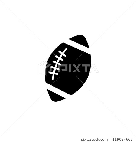 American football icon logo design template isolated illustration 119084663