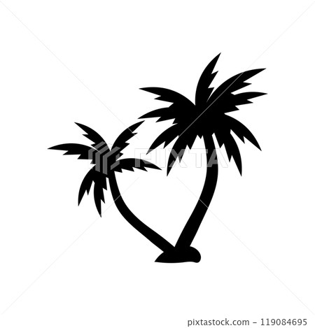 Palm tree icon logo design template isolated illustration Palm tree icon logo design template isolated illustration 119084695