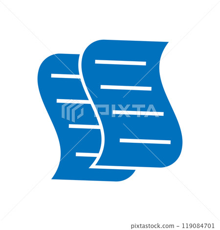 Document icon logo design template isolated illustration Document icon logo design template isolated illustration 119084701