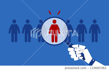 顯示人工智慧人力資源選擇的向量圖 119085362