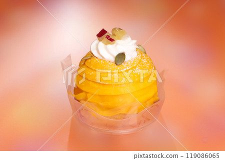 Pumpkin and sweet potato cupcakes 119086065