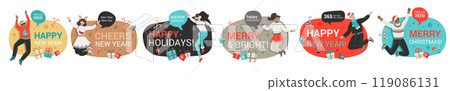 new year celebration party design set 119086131
