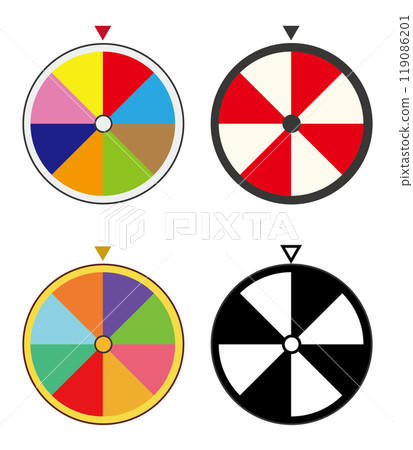 輪盤賭圖標 輪盤賭圖標 119086201