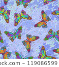 Butterflies, Seamless Pattern 119086599