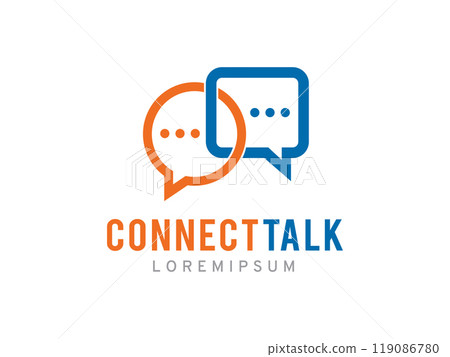 Share chat or talk logo symbol or icon template Share chat or talk logo symbol or icon template 119086780