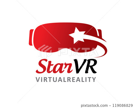 VR and Star logo symbol or icon template VR and Star logo symbol or icon template 119086829
