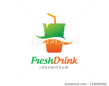 Fresh Drink logo symbol or icon template Fresh Drink logo symbol or icon template 119086909