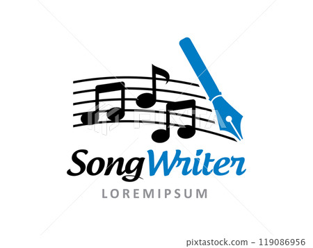 Song Writer logo symbol or icon template 119086956