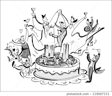 People dancing happily 119087151