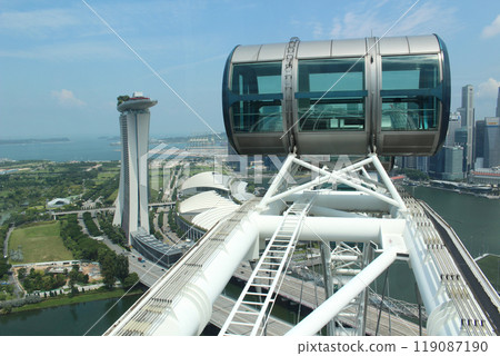 The view from the Singapore Flyer 119087190