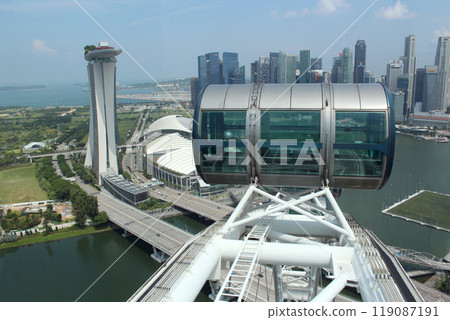 從新加坡摩天觀景輪看到的景色 119087191