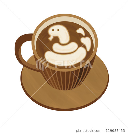 蛇拿鐵插畫 蛇拿鐵插畫 119087433