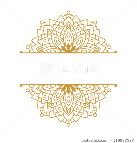 Mandala Design Element Collection Set 119087587