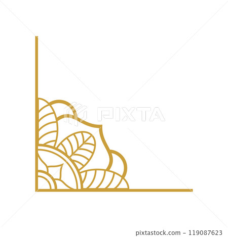 Mandala Wedding Ornament Gold Vector Designs 119087623