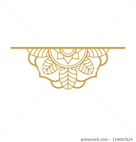 Mandala Wedding Ornament Gold Vector Designs Mandala Wedding Ornament Gold Vector Designs 119087624