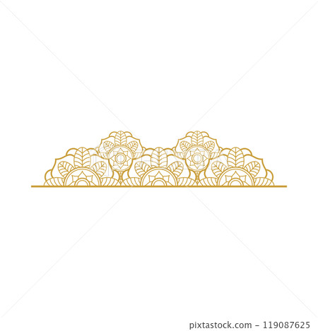 Mandala Wedding Ornament Gold Vector Designs Mandala Wedding Ornament Gold Vector Designs 119087625