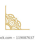 Mandala Wedding Ornament Gold Vector Designs 119087637