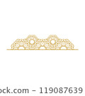 Mandala Wedding Ornament Gold Vector Designs 119087639