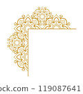 Mandala Wedding Ornament Gold Vector Designs 119087641