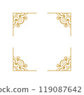 Mandala Wedding Ornament Gold Vector Designs 119087642