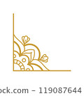 Mandala Wedding Ornament Gold Vector Designs 119087644