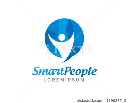 Smart People Logo Template Design Vector, Emblem, Design Concept, Creative Symbol, Icon Smart People Logo Template Design Vector, Emblem, Design Concept, Creative Symbol, Icon 119087740