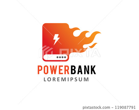 Power Bank logo symbol or icon template 119087791