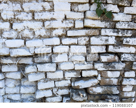 Old ruin, worn brick wall pattern 119088107