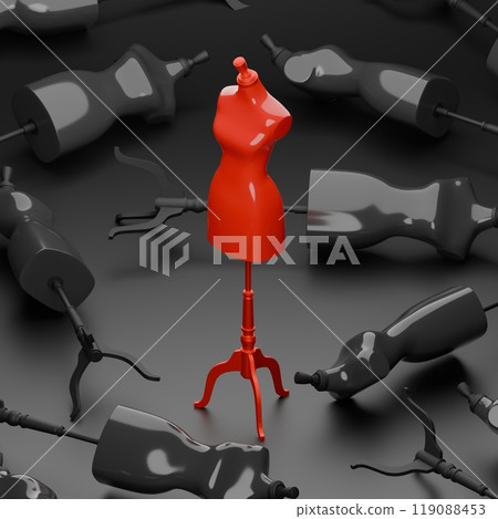 Isometric 3d rendering Red Mannequin, criminal concept design illustration isolated on white background with copy space Isometric 3d rendering Red Mannequin, criminal concept design illustration isolated on white background with copy space 119088453