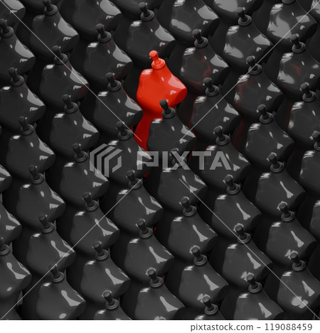 Isometric 3d rendering Red Mannequin, criminal concept design illustration isolated on white background with copy space Isometric 3d rendering Red Mannequin, criminal concept design illustration isolated on white background with copy space 119088459