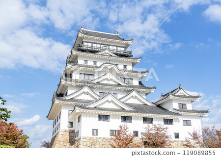 Fukuyama Castle in Fukuyama, Hiroshima Prefecture, renovated after the Reiwa era renovation project Fukuyama Castle in Fukuyama, Hiroshima Prefecture, renovated after the Reiwa era renovation project 119089855