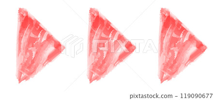 右側紅色三角形三箭頭圖 119090677