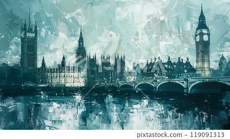 Big Ben With Textured Brushstrokes And Bold Colors Highlighting The Architectural Details And Creating A Dynamic And Impressionistic Representation Oil Painting On Canvas Big Ben With Textured Brushstrokes And Bold Colors Highlighting The Architectural Details And Creating A Dynamic And Impressionistic Representation Oil Painting On Canvas 119091313
