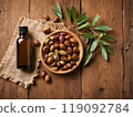 Jojoba oil on white backgrounds 119092784