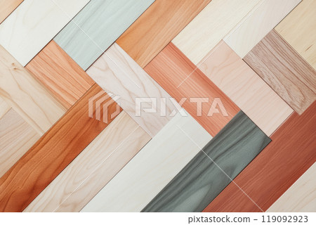 Geometric wooden pattern of parquet flooring Geometric wooden pattern of parquet flooring 119092923