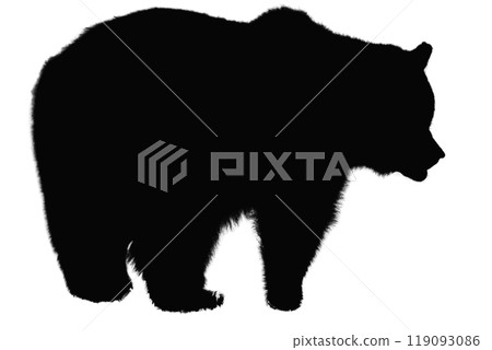 bear silhouette isolated on white background Bear icon modern symbol logo bear silhouette isolated on white background Bear icon modern symbol logo 119093086