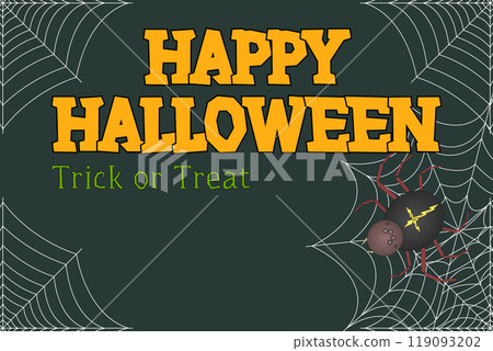Spider Web Halloween Greeting Card Spider Web Halloween Greeting Card 119093202