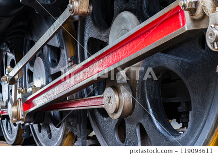 蒸汽機車驅動輪及主連桿連桿 119093611