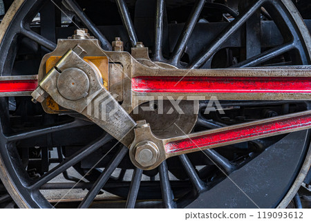 蒸汽機車驅動輪及連桿 119093612