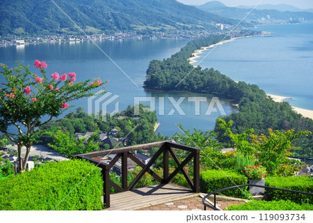 Amanohashidate in summer - View of the Hiryu dragon from Amanohashidate View Land Amanohashidate in summer - View of the Hiryu dragon from Amanohashidate View Land 119093734