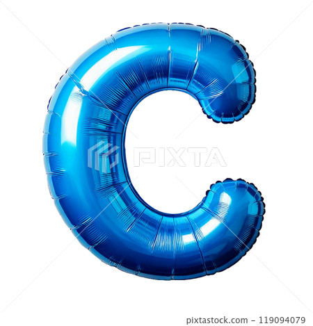 Letter "C" in blue balloon 119094079