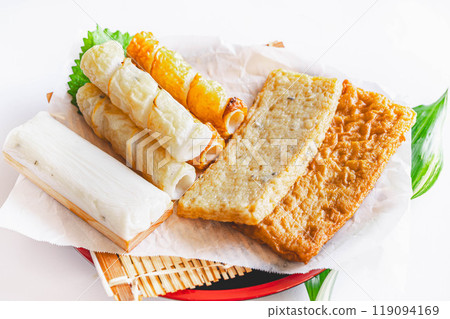 各種練物堆積在籃子裡 119094169