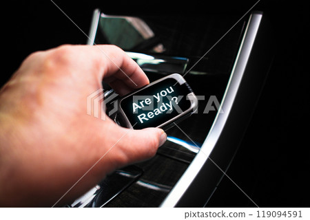 Are you ready , Messages displayed on the car remote screen 119094591